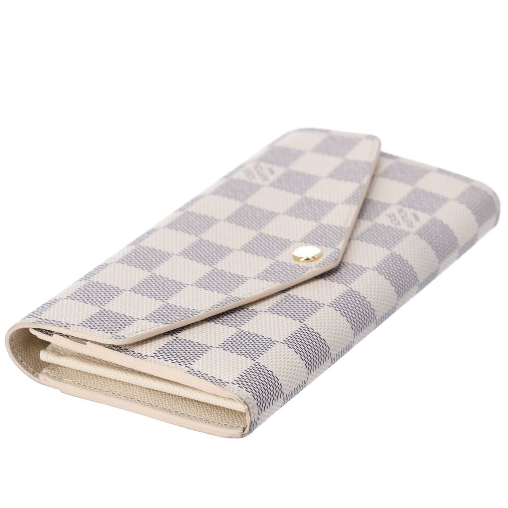 Louis Vuitton Sarah Long Wallet N63208 Azur Damier Canvas - Picture 4 of 6